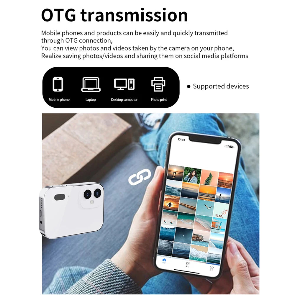 Digital Zoom 3 Inch HD 4k 64MP Touch Screen 16X Camera