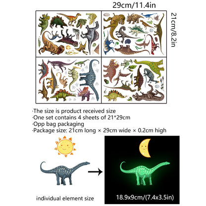 Glow in the Dark Dinosaur Wall Stickers