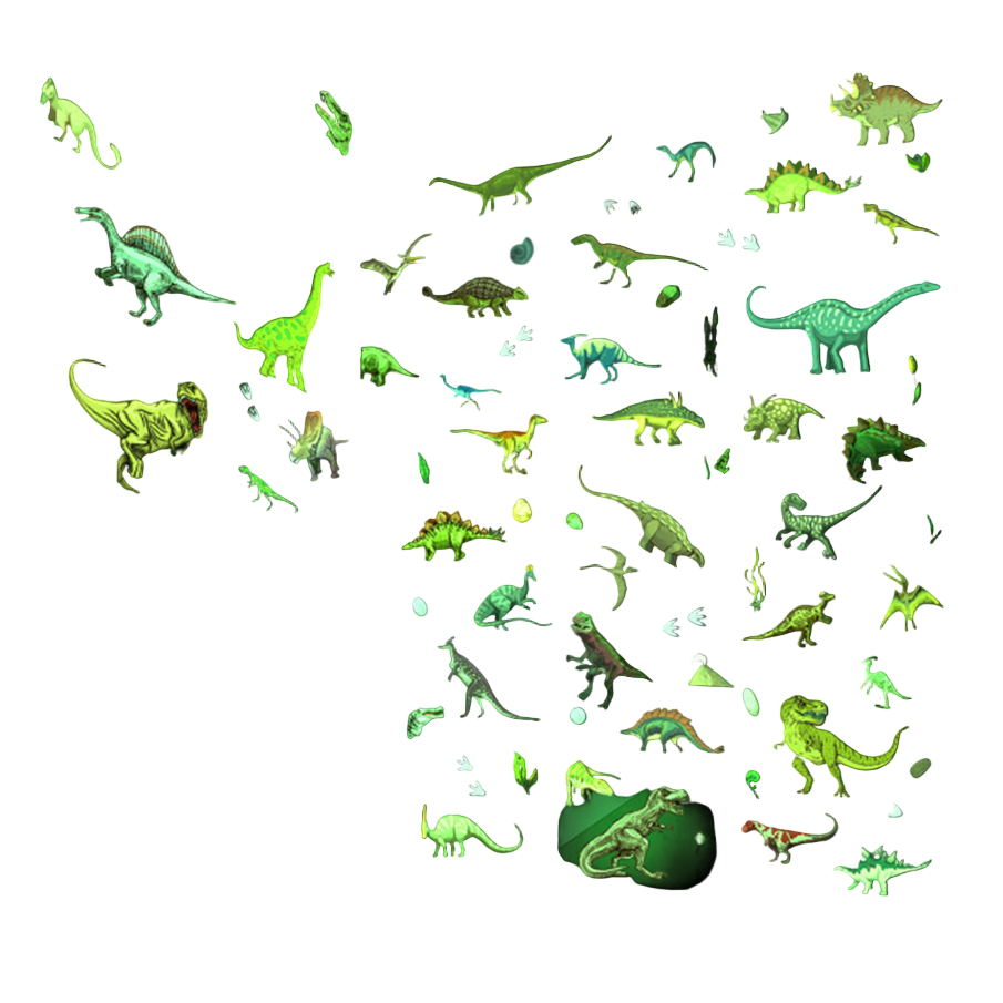 Glow in the Dark Dinosaur Wall Stickers