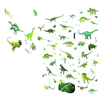 Glow in the Dark Dinosaur Wall Stickers