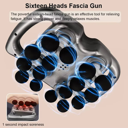 16 Head Fascia Muscle Massage Gun