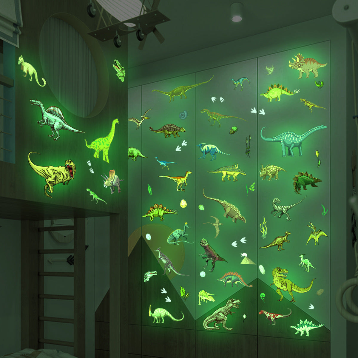 Glow in the Dark Dinosaur Wall Stickers